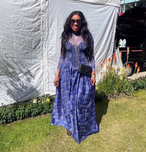 Last Day Sale 49% OFF🔥Blue Floral Long Sleeve Maxi Dress
