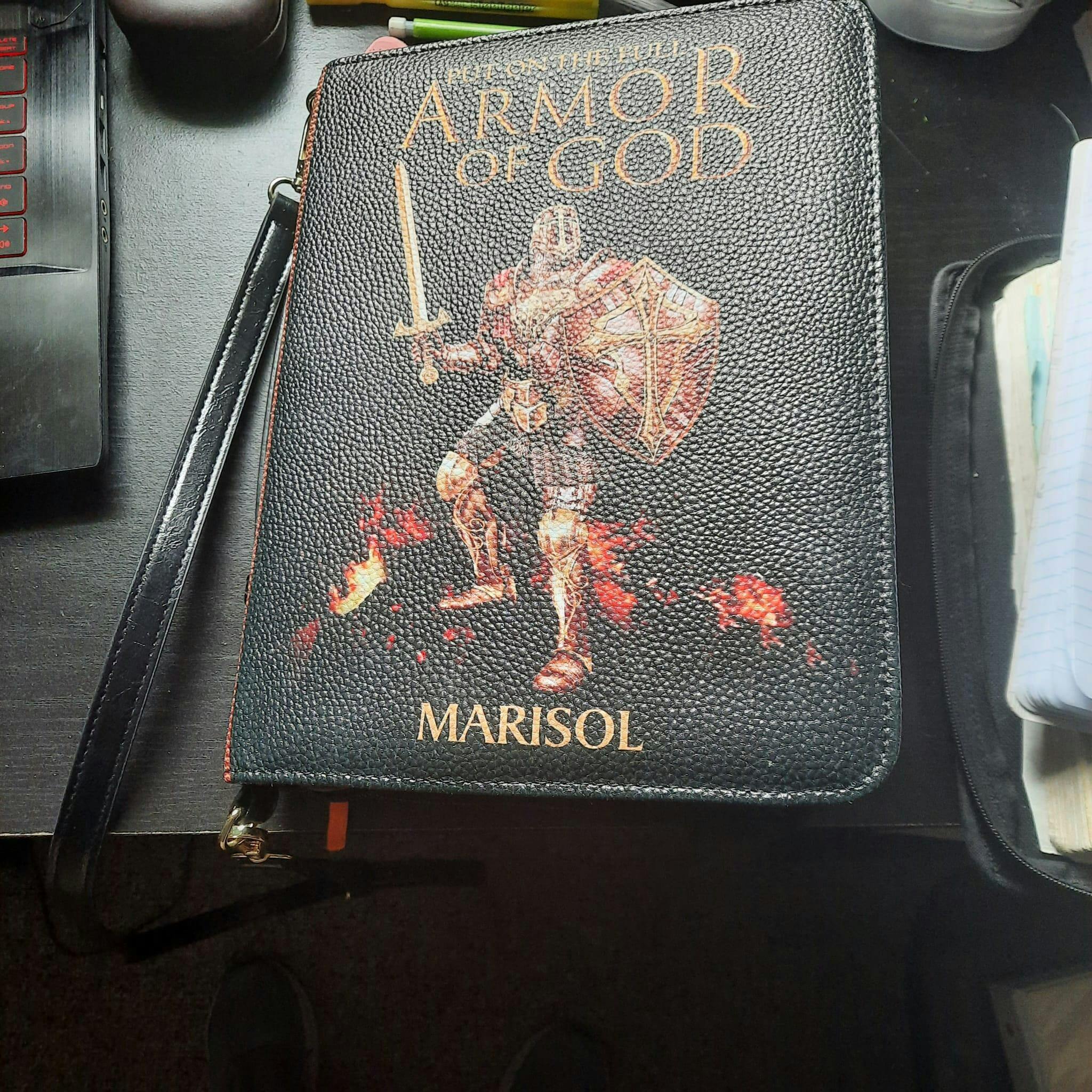 Personalized Bible Cover With Name - Custom Large Capacity Scripture Bag For Women & Men