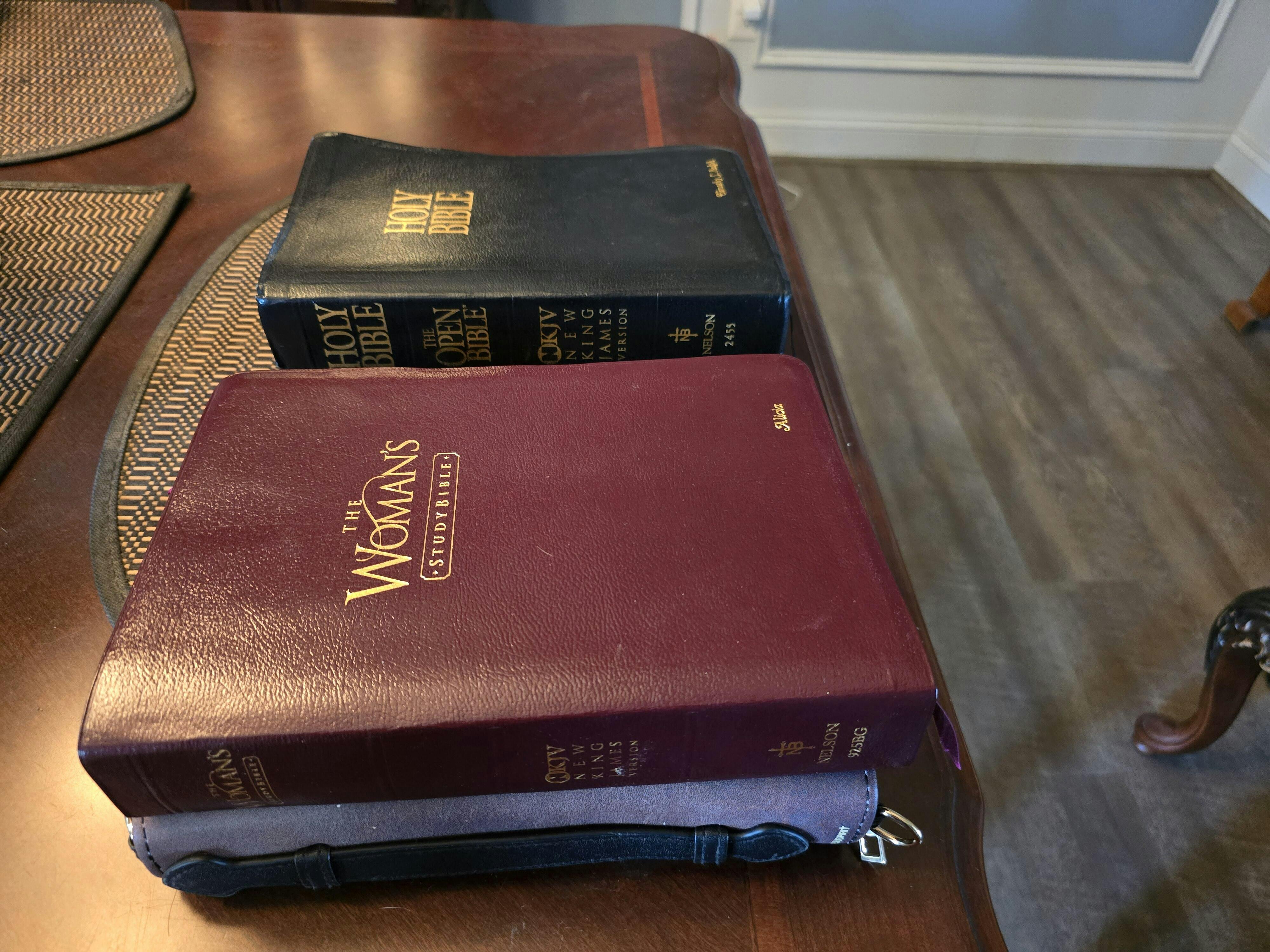 Faith, Hope, Love - Personalized Purple Bible Cover H07 – Jesuspirit