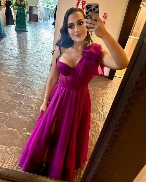 Magnificent Love One Shoulder Maxi Dress