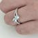 Jewsilver Two-Stone Bypass Infinity Meaningful Round Cut Sterling Silver Rings