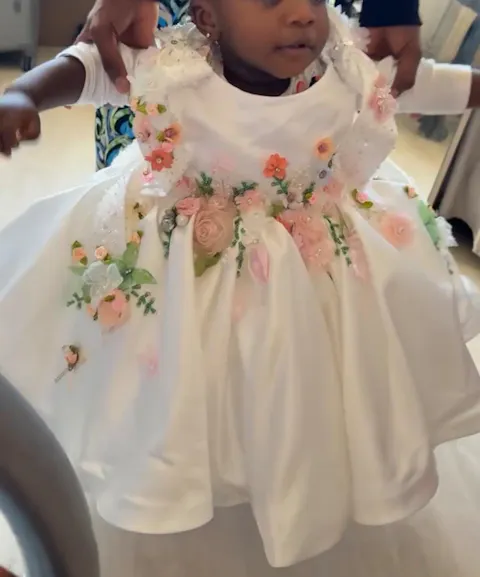 Luxury Flower Girl Dress Beaded Princess Birthday Gown J830