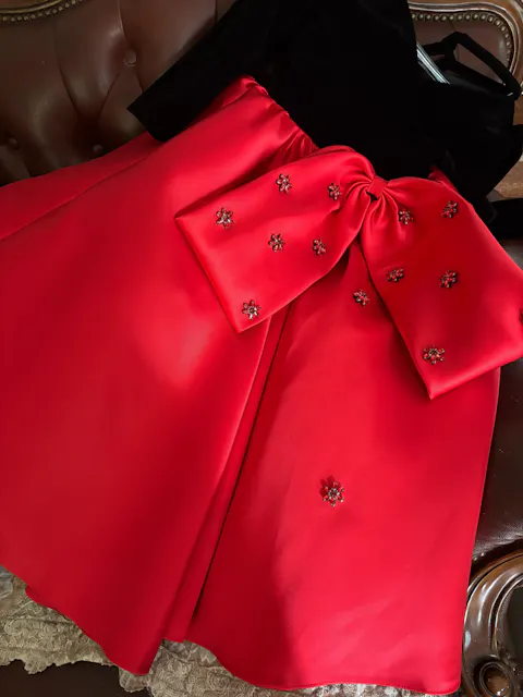 Luxury Arabic Green Girl Dress Crystal V-Neck Dubai Kids Princess J367