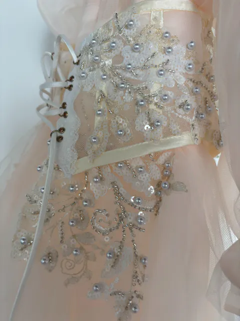 Luxury Off White Flower Girl Dress Party Birthday Prom Gown J283