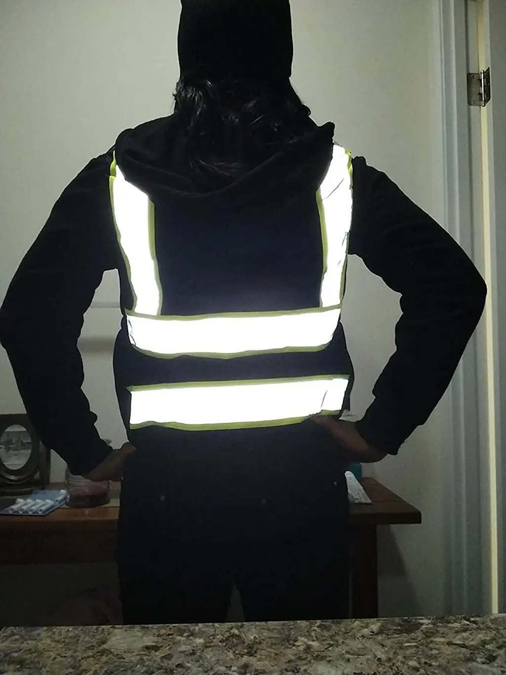 Women's safety vest customer photo