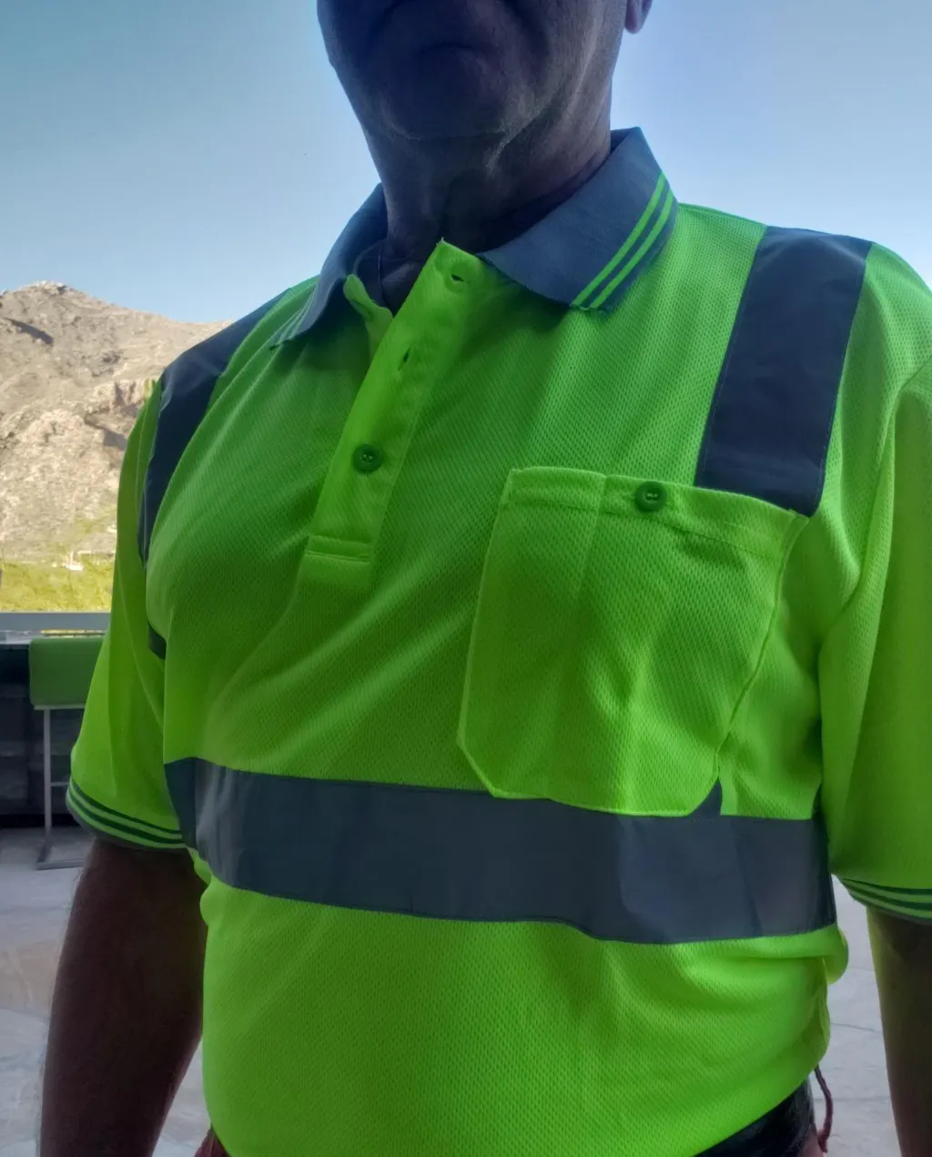 Safety t-shirt customer photo