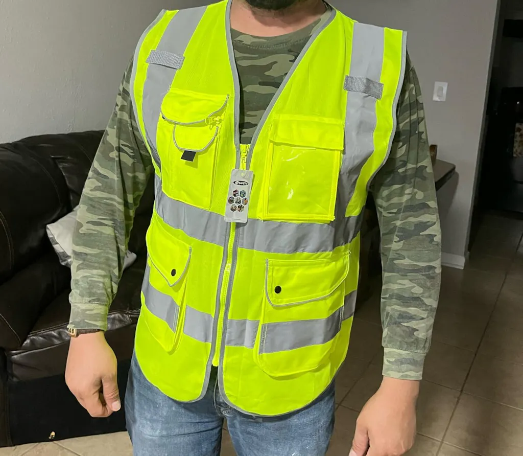 Safety vest customer photo