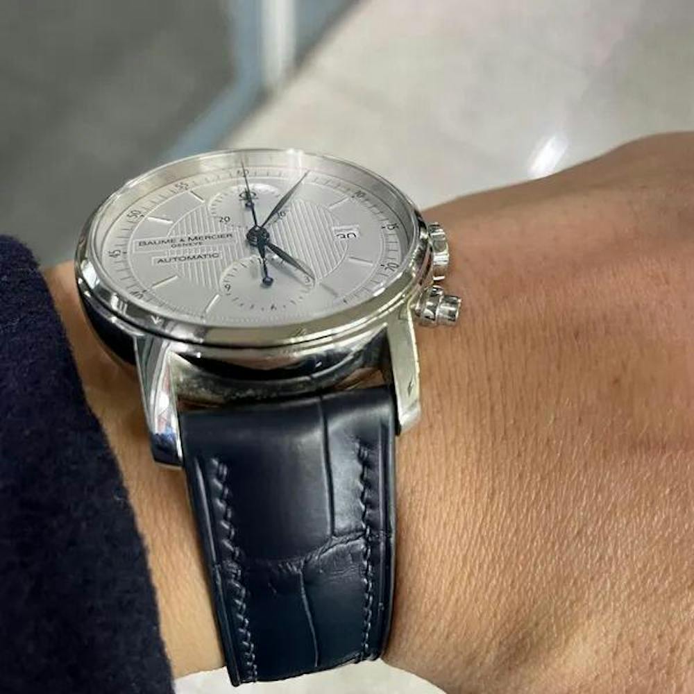 ブラック ネイビー ブラウン クロコダイル アリゲーターワニ革 甲丸タイプ 凹凸型 カーブエンド (弓カン)