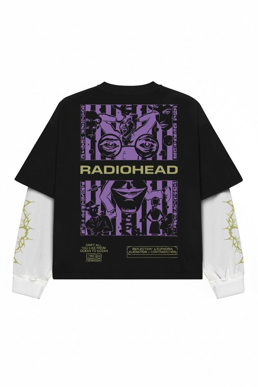 Radiohead – Paranoid Bloom Alennation LS Tee – Jnorss