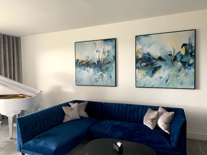 Movement in Blue (Pair)