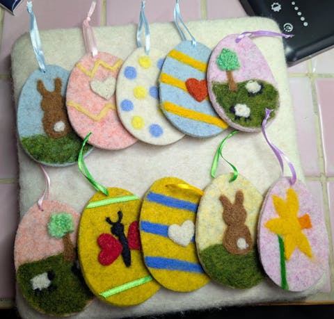 Joe's Toes Plain Felt Eggs