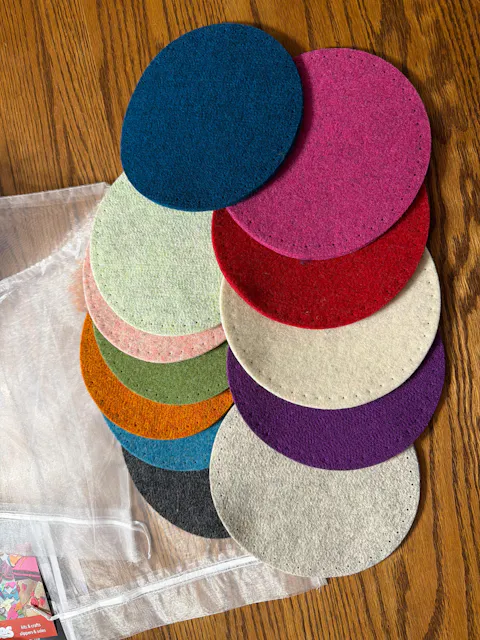 NEW! Joe's Toes Thick Wool Felt 12 cm Squares