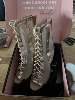 Lexie rose gold - Talons stilettos - Personnalisable