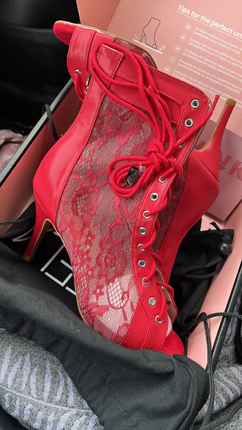 Valentina rouge - Talons stilettos - Personnalisable