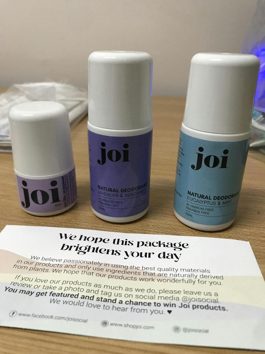 Lavender & Bergamot Natural Deodorant Bundle Joi