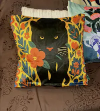 Untamed Jungle – Premium Velvet Suede Cushion Cover  (16x16)