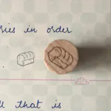 The little bakery series wooden scrapbook Stamp