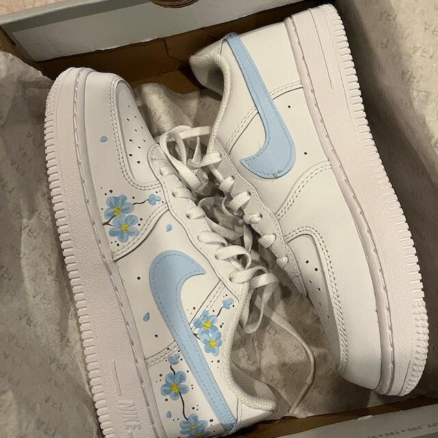air force floral shoes