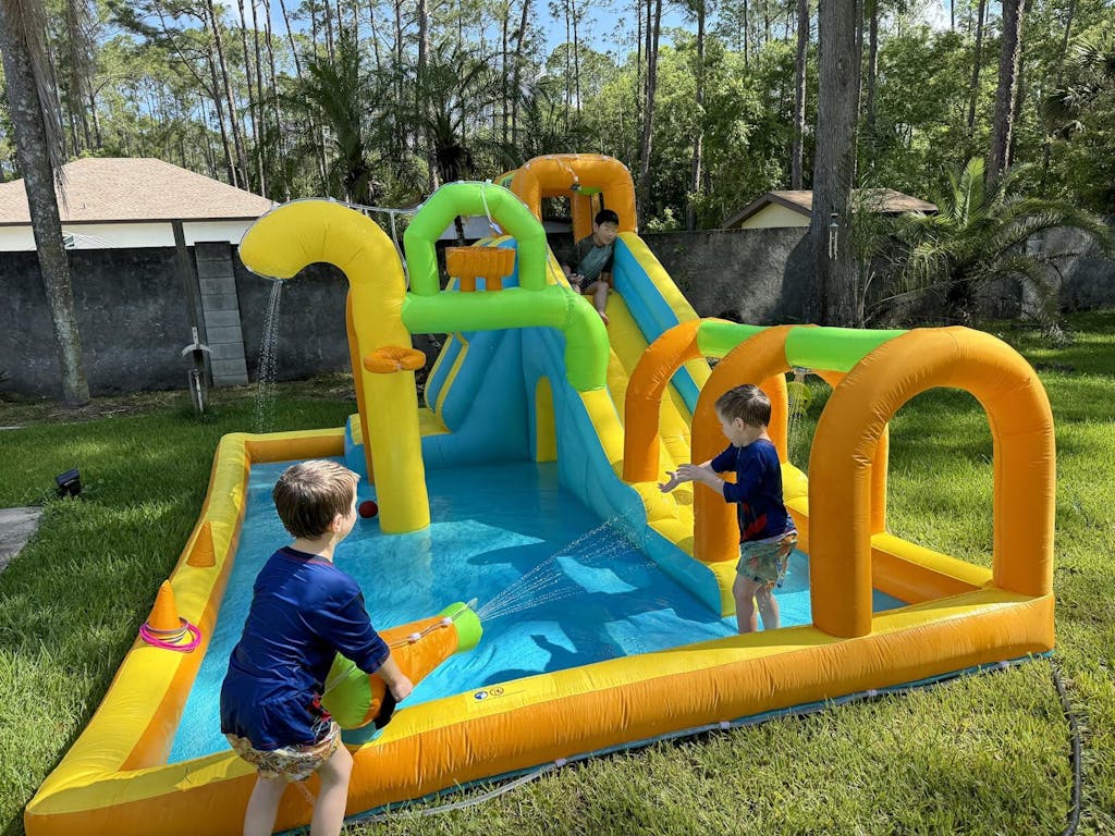 Water Slides For Kids Backyard HONEY JOY Toddler Water Bounce - Main Image