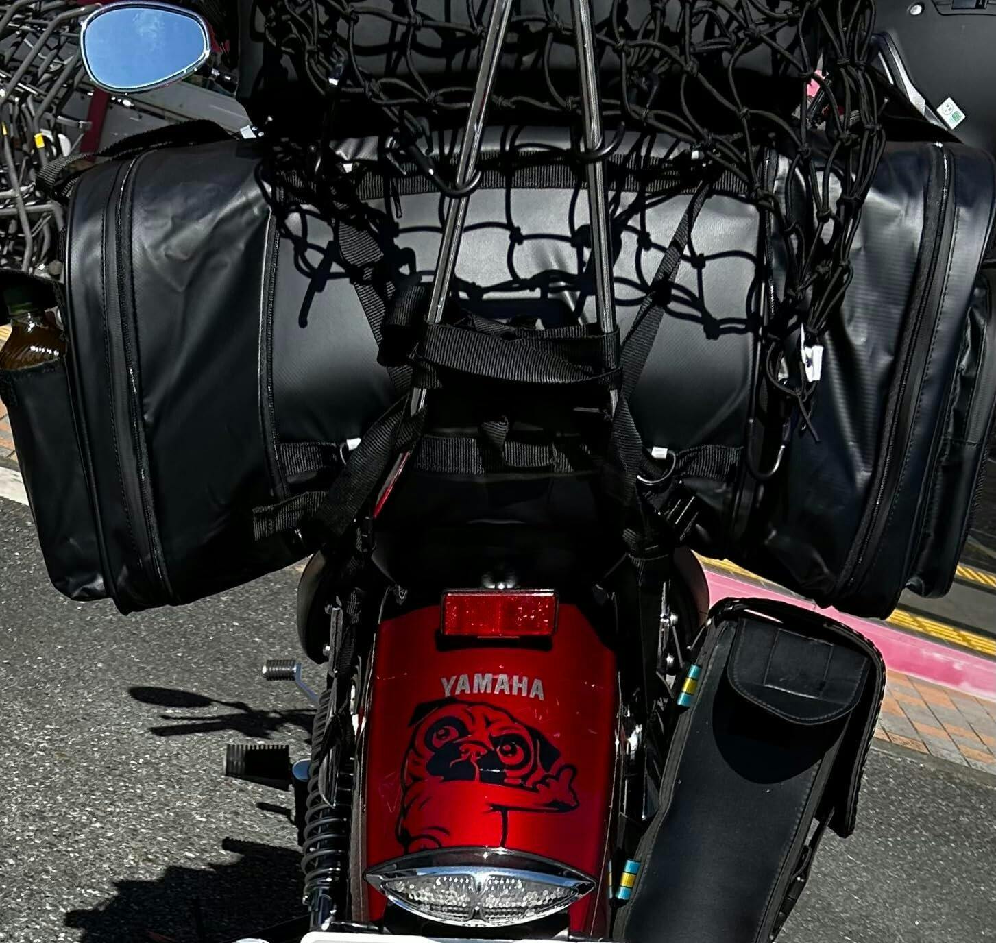 KEMIMOTO 45-65L 防水 拡張 バイクリアバッグ レインカバー付 – JP