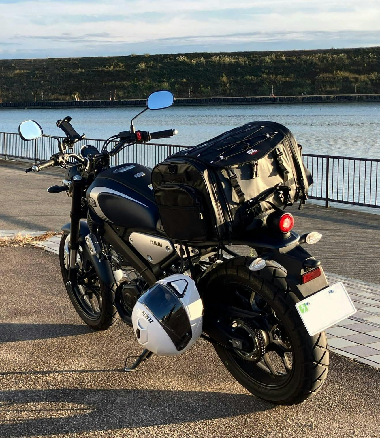 KEMIMOTO 45-65L 防水 拡張 バイクリアバッグ レインカバー付 – JP