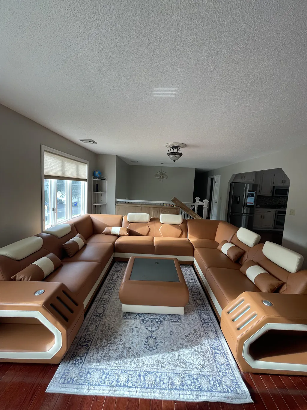 Sahara U Shape Leather SectionalModern Furniture Store Las Vegas