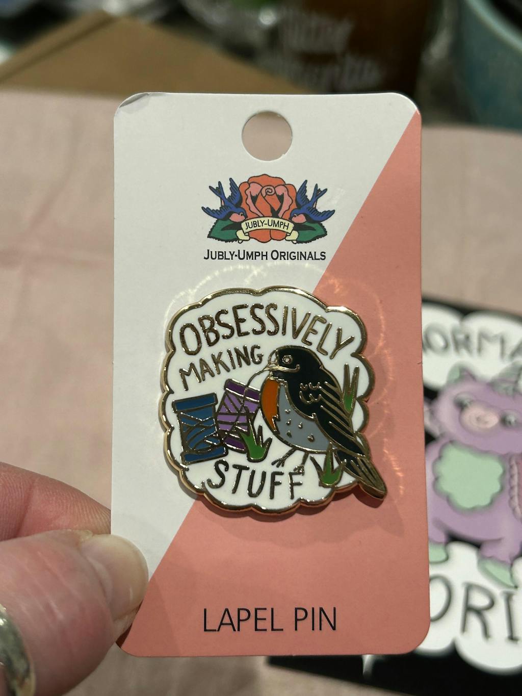Obsessively Making Stuff Lapel Pin