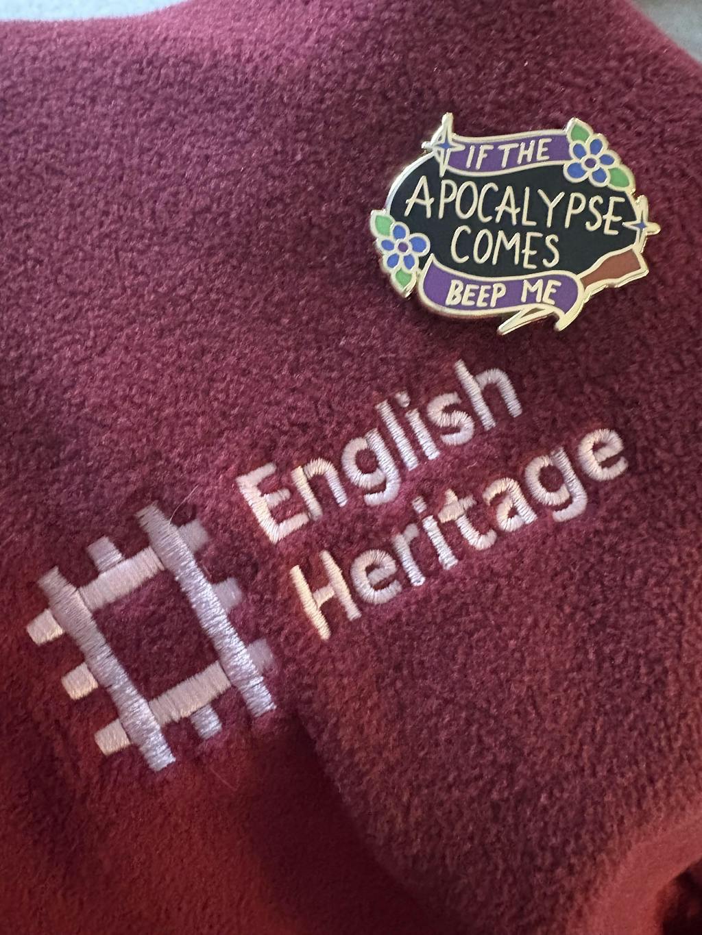 If The Apocalypse Comes Lapel Pin