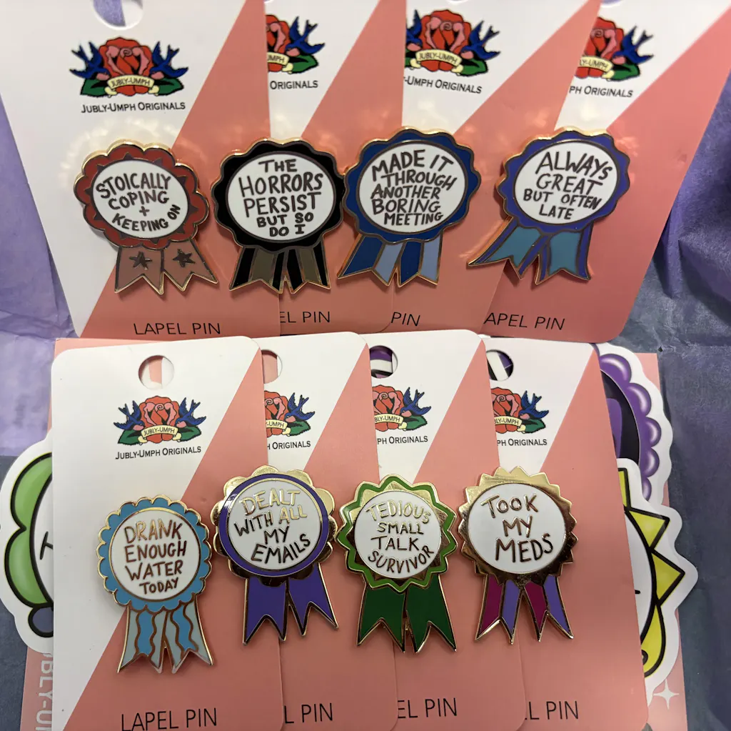 Tedious Small Talk Survivor Award Lapel Pin