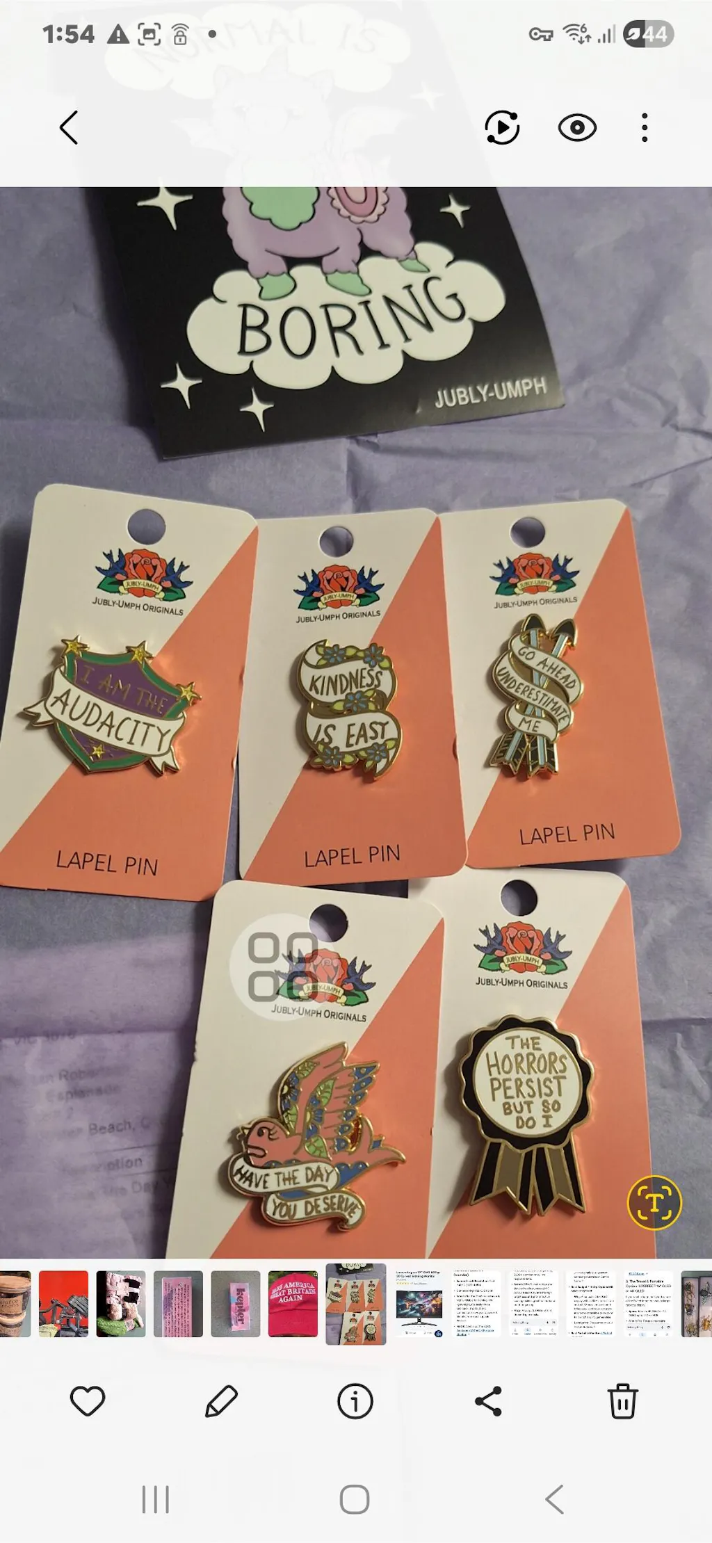 Have The Day You Deserve Lapel Pin