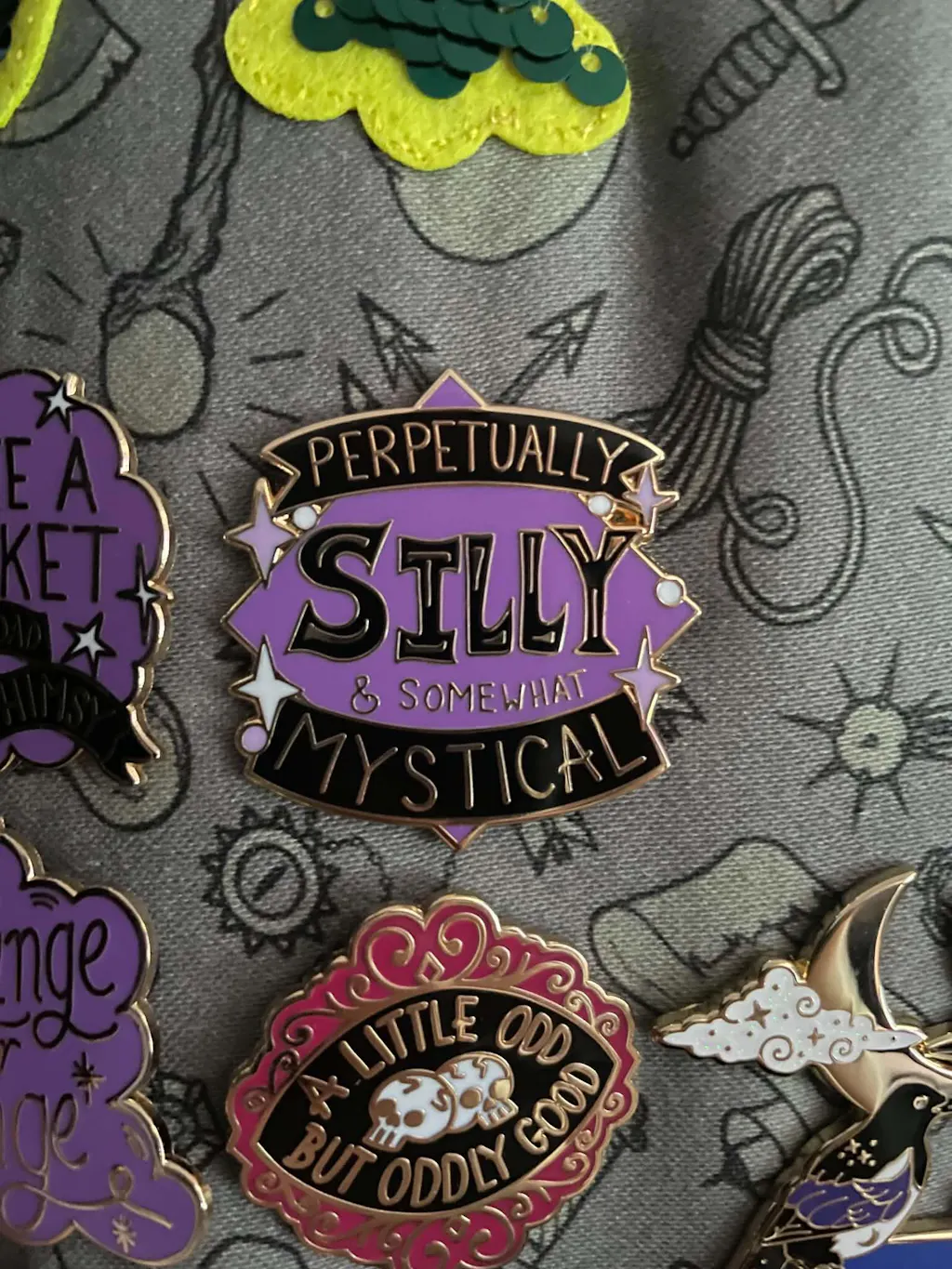 Perpetually Silly & Somewhat Mystical Lapel Pin