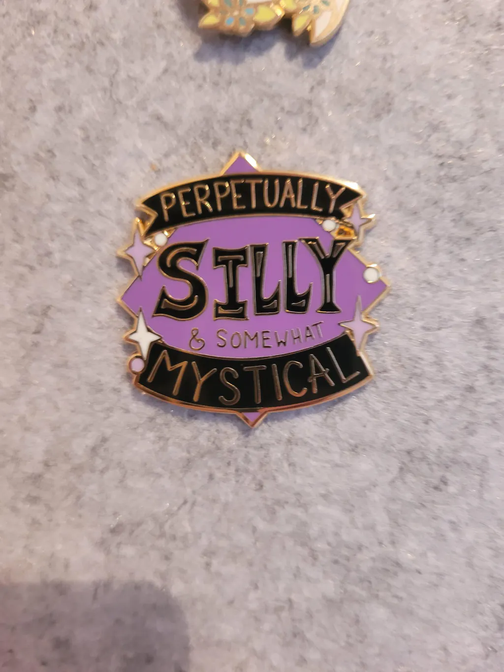 Perpetually Silly & Somewhat Mystical Lapel Pin