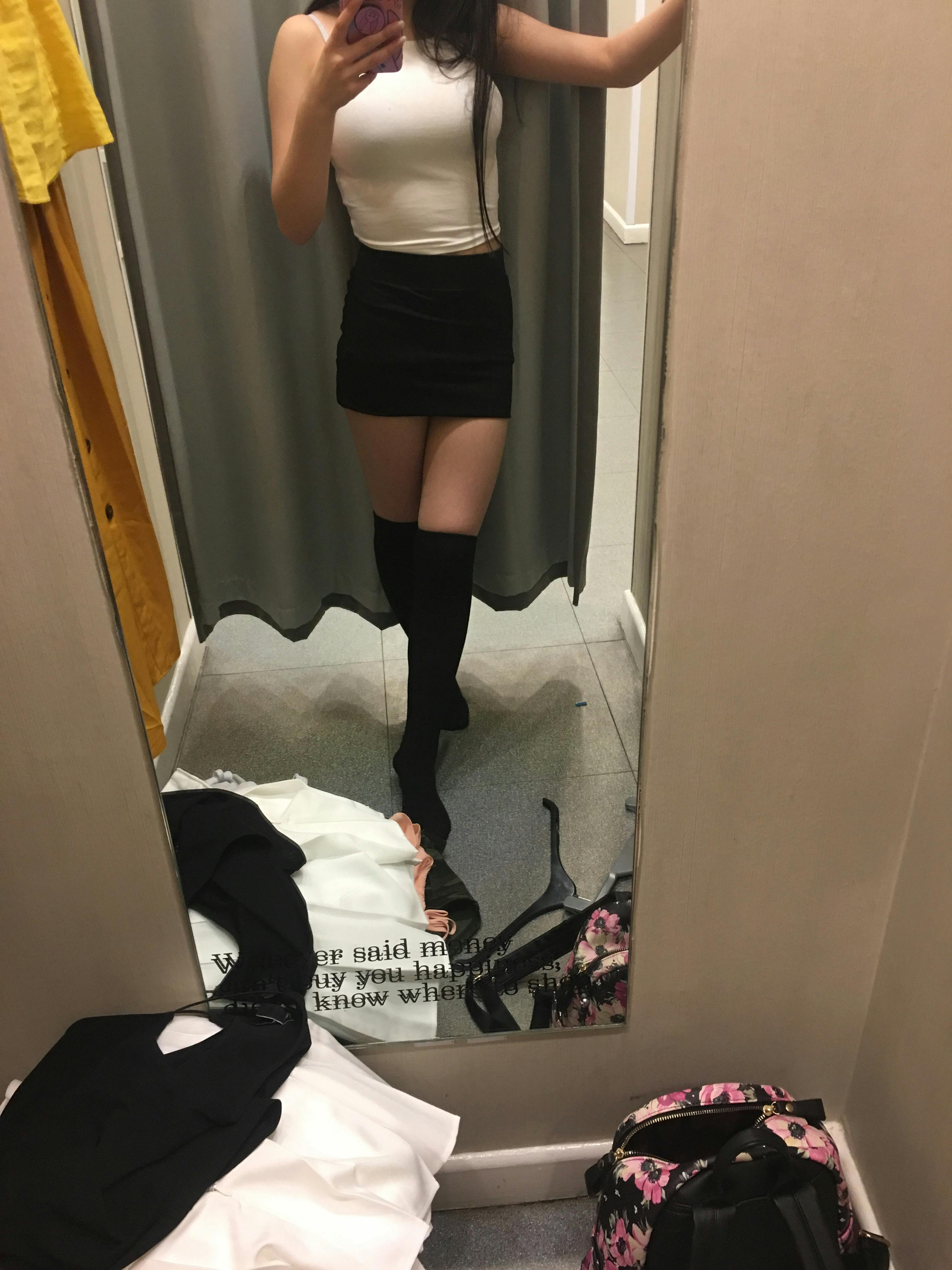 schoolgirl thigh highs