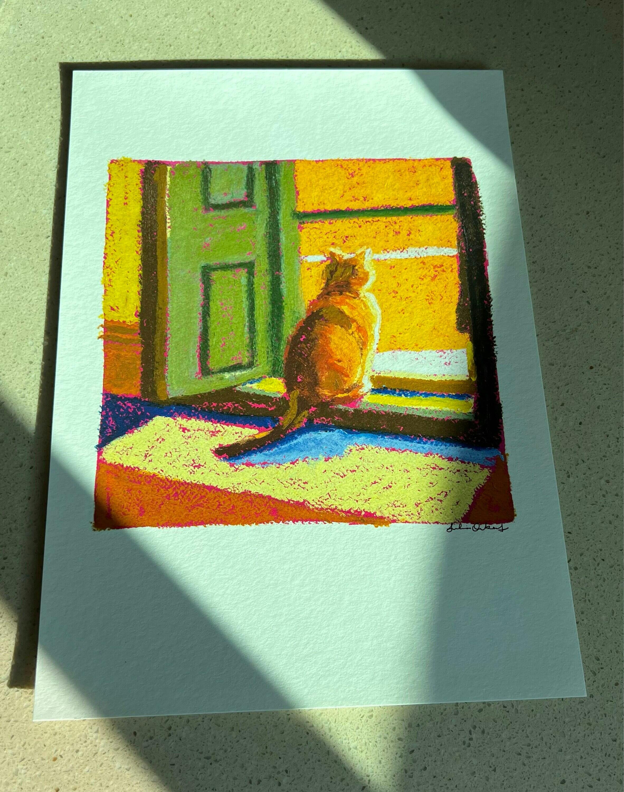 Sun Cat Fine Art Print Giclées + Framed Prints Available Julia