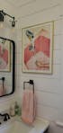 Retro Pink Bath Art Print