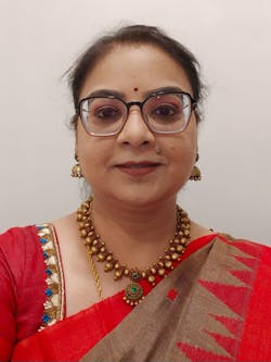 Padmasri — Antique Gold Red Green Floral Design Contemporary Style Handmade Terracotta Necklace Set