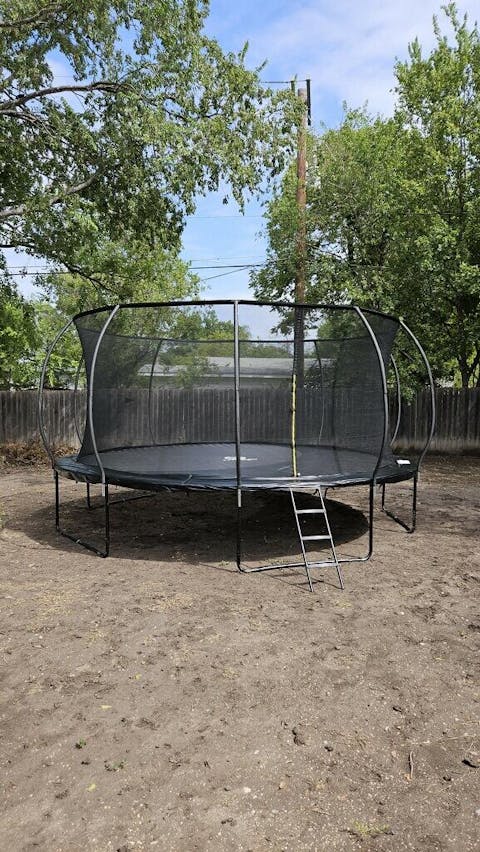 Jumpzylla 14FT Trampoline with Enclosure & Double Color Pad Cover