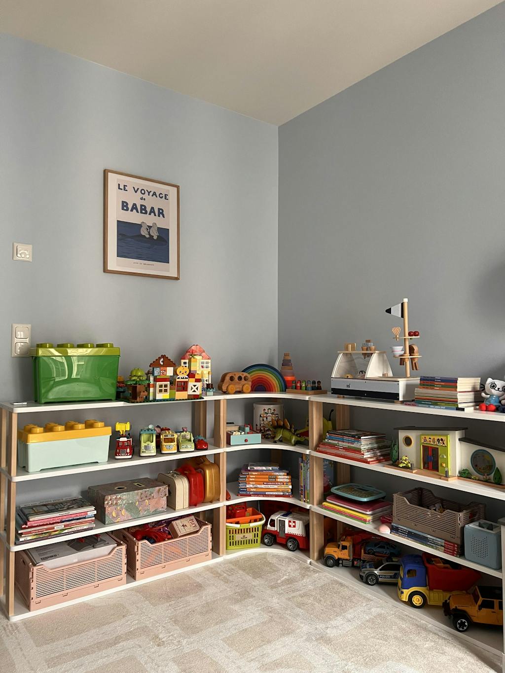 Modulares Eckregal für Kinder | MODURA