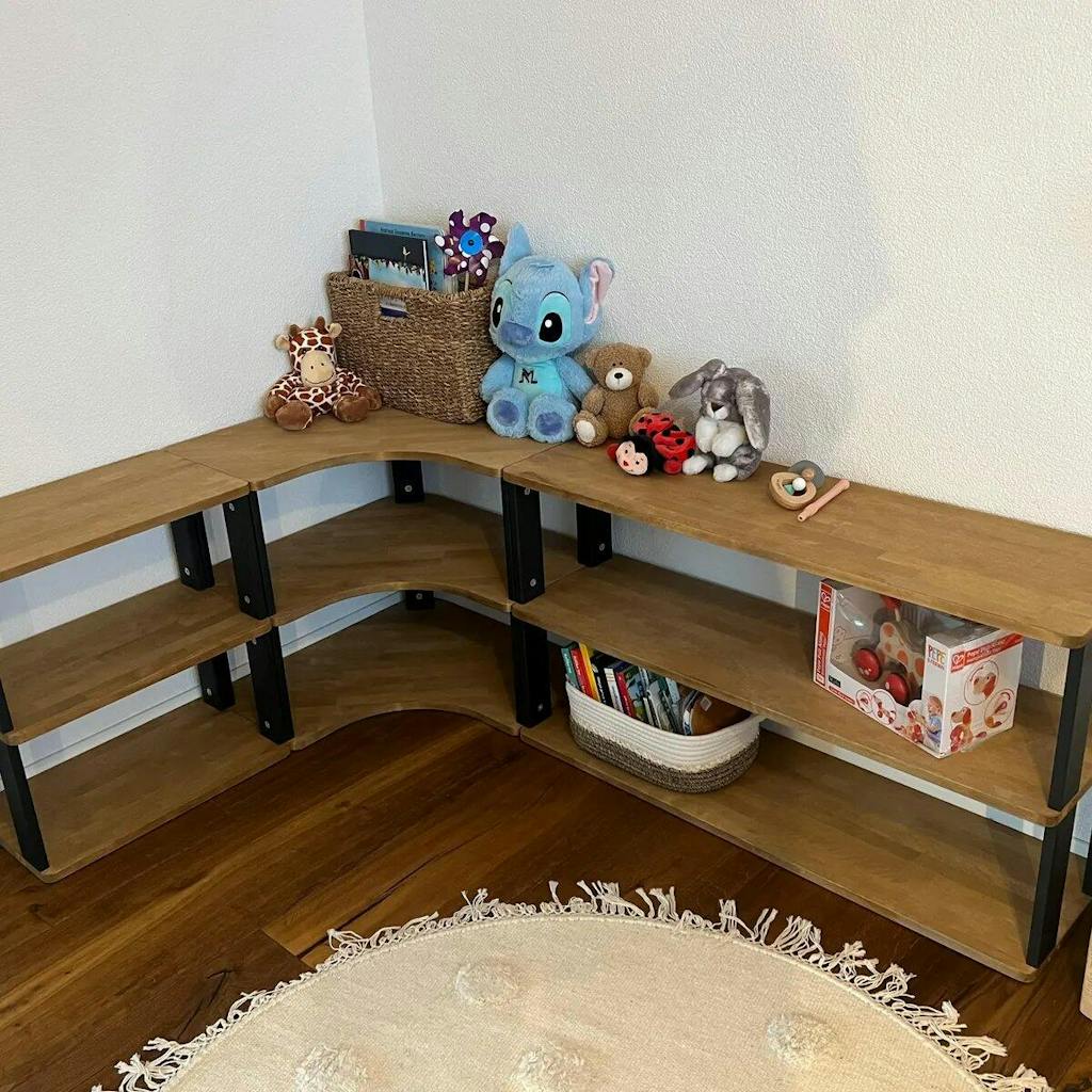 Modulares Eckregal für Kinder | MODURA