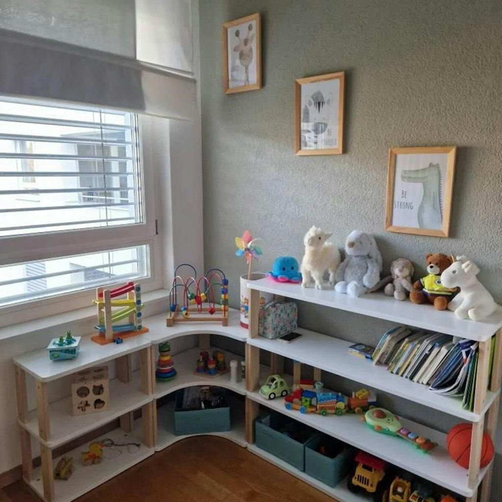 Modulares Eckregal für Kinder | MODURA
