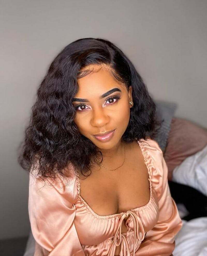 Junoda Wear & Go Deep Wave Bob Wig Pre Cut Lace Quick & Easy Glueless Human Hair Wigs