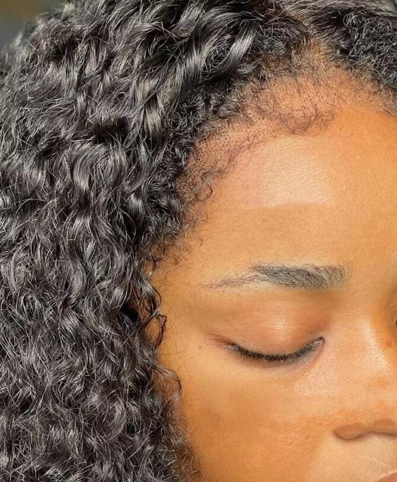 Junoda Kinky Curly 4C Edges Wear & Go Bob Wig Pre Cut Lace Side Part Glueless Wig