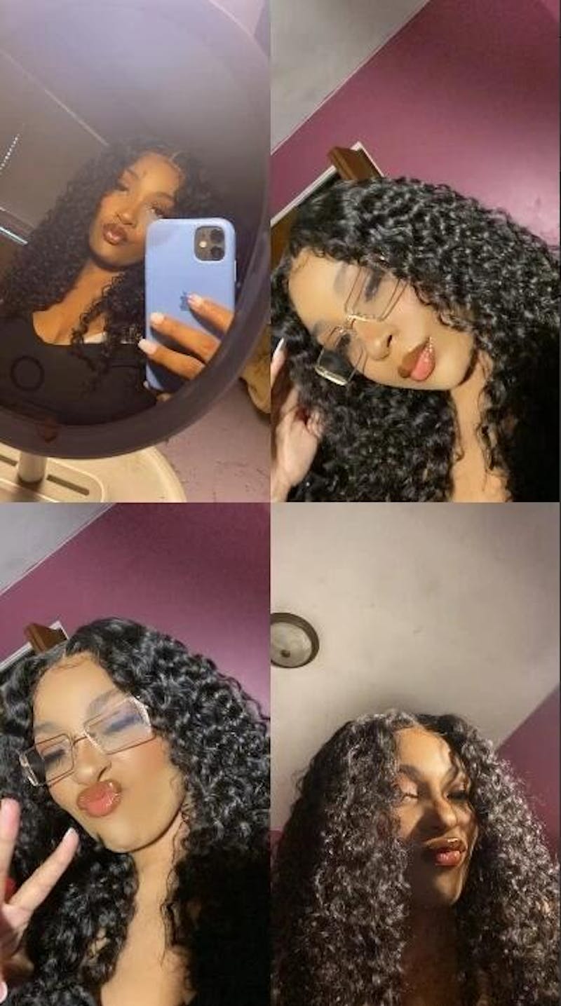Invisi Drawstring V Part Wig Glueles Deep Wave V Part Wig with Clips No Leave Out Put & Go Human Hair