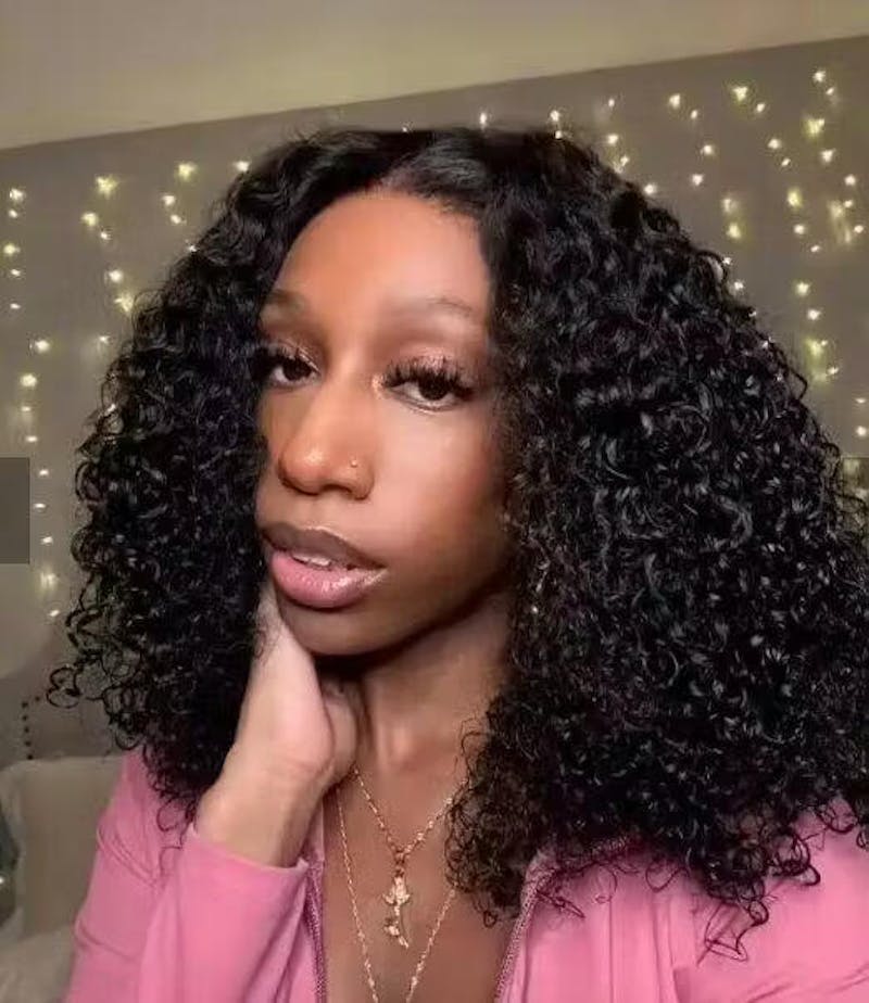 Curly Pre-Cut Lace Pre-Plucked Bleached Knots Wear & Go Glueless Wig Flash Sale