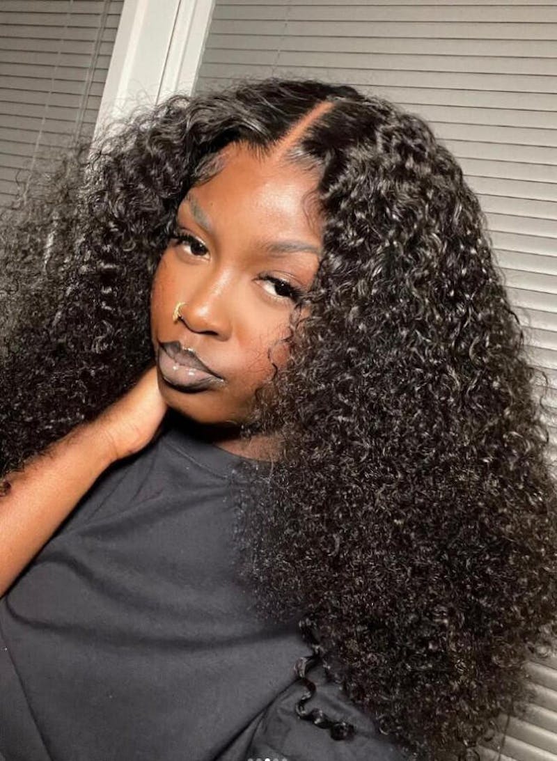 Curly Pre-Cut Lace Pre-Plucked Bleached Knots Wear & Go Glueless Wig Flash Sale