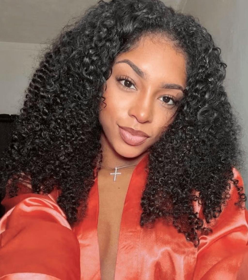 Curly Pre-Cut Lace Pre-Plucked Bleached Knots Wear & Go Glueless Wig Flash Sale