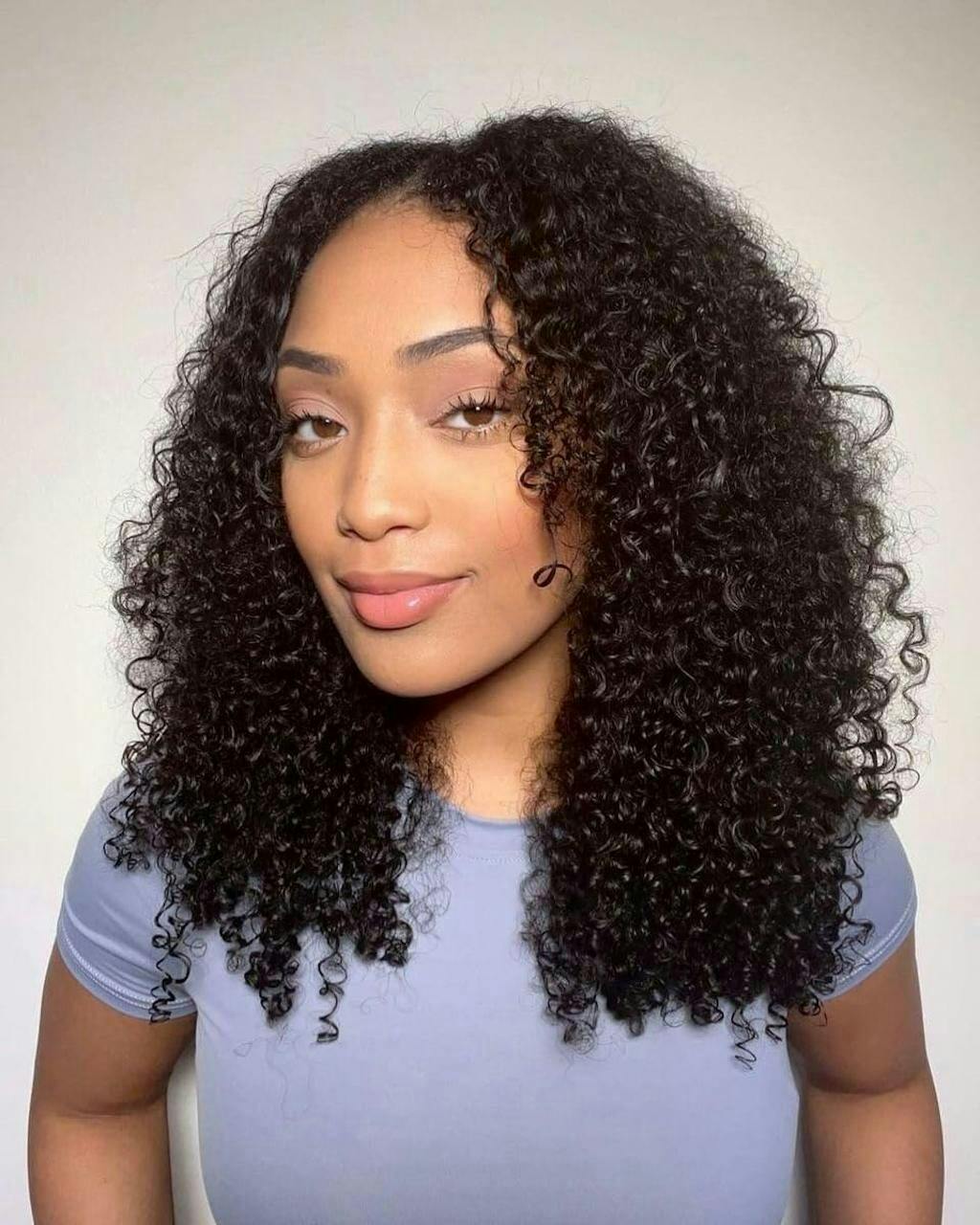 Afro Curly Invisi Drawstring V Part Wig 4c Kinky Curly Vpart Wigs Meets Real Scalp No Leave Out Upart Wigs