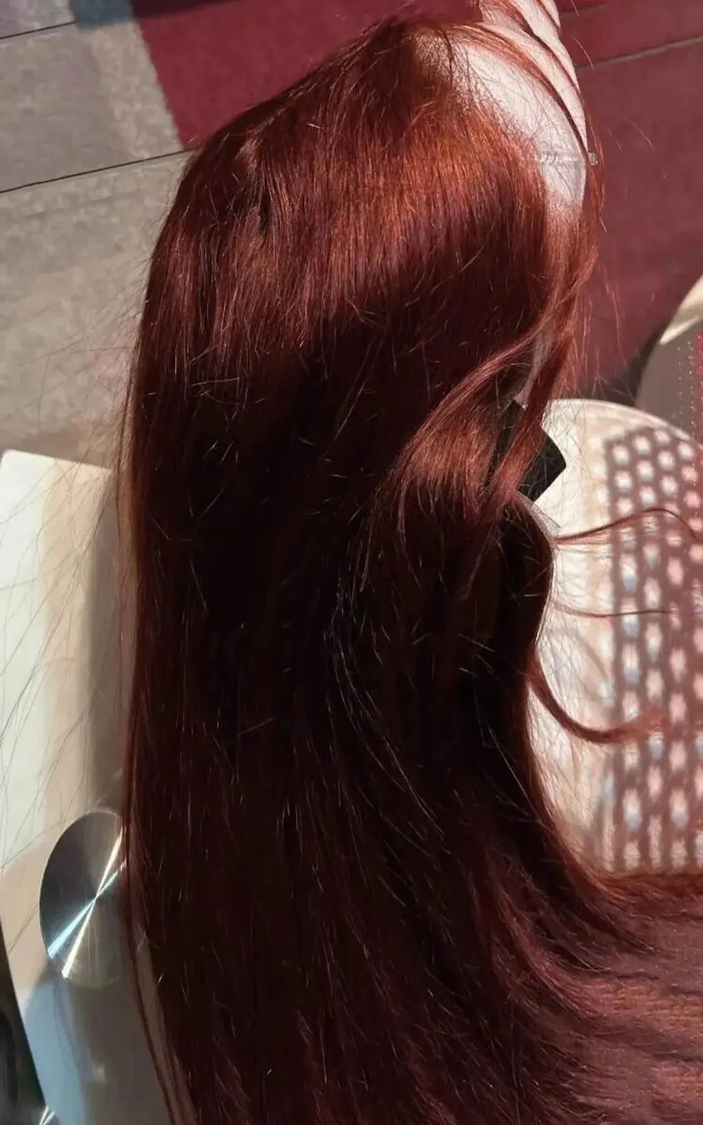 Reddish Brown Straight/Body Wave Lace Front Human Hair Wig Flash Sale