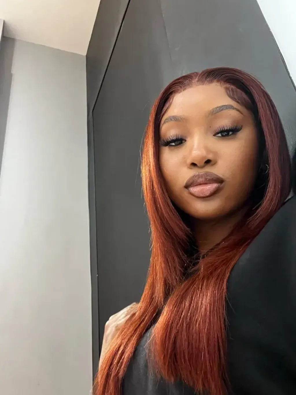 Reddish Brown Straight/Body Wave Lace Front Human Hair Wig Flash Sale