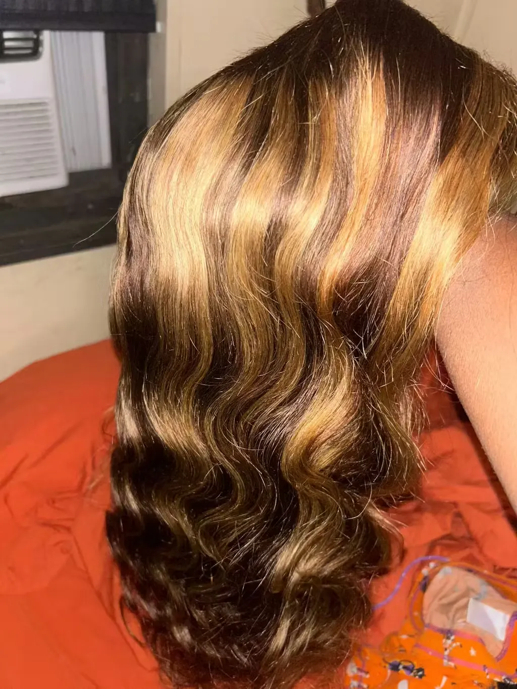 Highlight Honey Blonde Straight / Body Wave Hair Lace Front Wigs Flash Sale